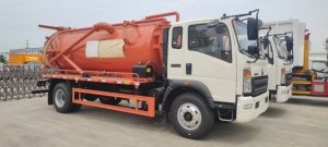 Camion d'aspiration des eaux usées HOWO HINO 1SUZU <span class=keywords><strong>Jurop</strong></span> PN155 avec <span class=keywords><strong>pompe</strong></span> à <span class=keywords><strong>vide</strong></span> de 8000 litres, 8m3, 4X2, camion de nettoyage - Product Image 3