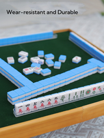 Table de mahjong électrique en bois pliable de luxe moderne, portable pour le camping en plein air et les voyages