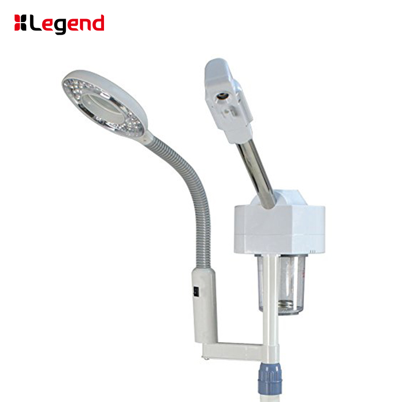 Лидер продаж, портативное косметическое паровое оборудование для лица с увеличительной светодиодной лампой, роликовый комбинированный светильник с увеличением пара