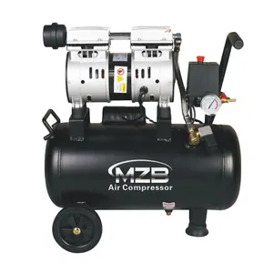 MZB Mini 0.75hp quite silent portable oiless air compressor