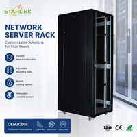 Pintu Kaca Jaring Starlink Network 19 Inci untuk Rak Server Pusat Data