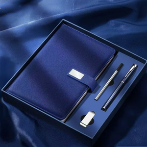 A5 da máy tính xách tay kế hoạch biểu tượng tùy chỉnh Tạp Chí tùy chỉnh văn phòng kinh doanh nhật ký công ty bộ quà tặng với bút - Product Image 3