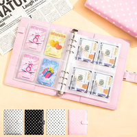 Carnet de budget à 6 anneaux en cuir PU à pois macaron A5, avec enveloppes pour espèces et planificateur financier – Meilleures ventes