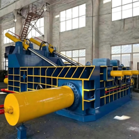 Presse à balles hydraulique certifiée CE de type horizontal pour le recyclage des déchets de fer, d'aluminium et des canettes