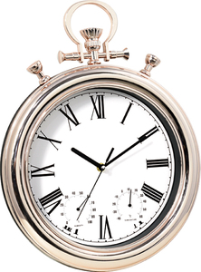 Orologio da parete in plastica antico placcato oro con un diametro di 30 <span class=keywords><strong>centimetri</strong></span> - Product Image 2