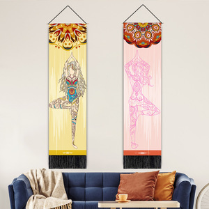 พรมแขวนผนังข้างเตียงมีพู่ห้อยตกแต่งห้องโยคะการทำสมาธิของผู้หญิง - Product Image 1