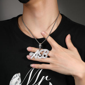 Tranish-Collar personalizado con nombre y <span class=keywords><strong>letra</strong></span> inicial de circonia cúbica, colgante de cuarzo, adornos, tendencias de joyería, <span class=keywords><strong>2022</strong></span> - Product Image 5