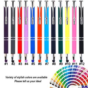 Stylo à bille personnalisé avec logo, stylo en métal avec stylet, stylo à bille promotionnel, vente en gros - Product Image 3