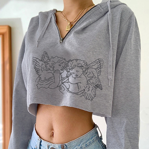 Top 1/4 <span class=keywords><strong>cremallera</strong></span> <span class=keywords><strong>Mujer</strong></span> deportes <span class=keywords><strong>Sudadera</strong></span> con <span class=keywords><strong>capucha</strong></span> diseño personalizado <span class=keywords><strong>Sudadera</strong></span> con <span class=keywords><strong>capucha</strong></span> <span class=keywords><strong>sin</strong></span> bolsillos - Product Image 2