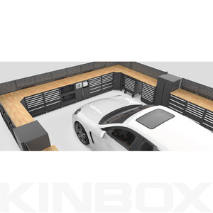 Kinbox Pro Series Black 8 Pieces <b>Tool</b> <b>Box</b> Set for Garage Workshop 30CM8 Garage Cabinets - Product Image 5