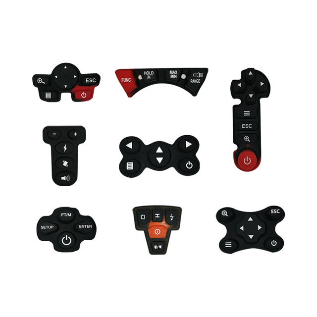 Silicone Button Keypads Conductive Buttons with Printing Spray Painting Laser Etching Silicone Translucent Buttons