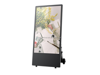 Écran LCD extérieur de 43 pouces Batterie d'affichage numérique Écran publicitaire mobile portable Écran LCD extérieur de 43 pouces alimenté
