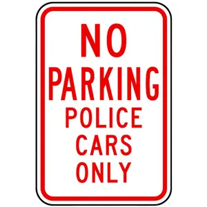 Segnaletica stradale riflettente per parcheggio esterno protetto dai raggi UV signag no parking ban sign valet car no parking tow away zone signs