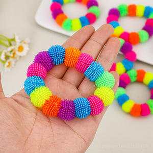 Nuovo pizzicotto Le colorato morbido braccialetto TPR che allevia lo Stress giocattolo braccialetto di particelle - Product Image 3