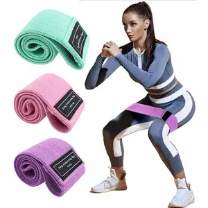 Conjunto de 3 conjuntos de faixas resistentes, equipamento fitness para treino, yoga, malha de quadril e resistência