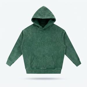 Sweat à capuche unisexe 355G épais en molleton lavé effet flocon de neige, coupe oversize, écologique, respirant, teint en pièce, épaules tombantes, en velours Expo - Product Image 1