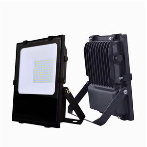 Светодиодный прожектор для улицы 100 Вт, IP66, водонепроницаемый, 6000K, дневной свет, черный алюминий, угол луча 120°, поворотный кронштейн 330°, AC, для ландшафтного освещения, ETL - Product Image 1