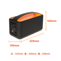 Station d'alimentation portable pour le camping, générateur solaire à onde sinusoïdale pure 500W, batterie lithium-ion, lampe torche, charge sans fil, compatible voiture