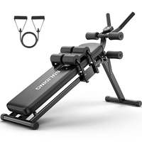 Plateforme d'exercices abdominaux, appareil de musculation abdominale pour personne paresseuse, machine de minceur abdominale, équipement de fitness à domicile, assistant pour les sit-ups