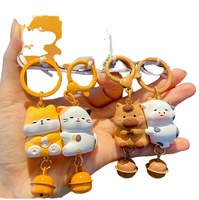 Nouvel Arrivage – Porte-clés Mignon en PVC avec Pendentif Clochette et Poupée Magnétique, Idéal pour Sac à Dos Scolaire, pour Garçons et Filles