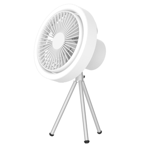 4000mAh Battery Powered cắm trại fan hâm mộ với tripod điều khiển từ xa <span class=keywords><strong>LED</strong></span> ánh sáng ban đêm treo Quạt trần ngoài trời di động bảng fan hâm mộ - Product Image 1