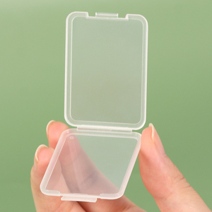 SUNSHING Lightweight Shatter Containers Clear <b>Memory</b> <b>Card</b> Cases Hinged Lid Slim <b>SD</b> <b>Card</b> Package Box for SDHC/SDXC CF TF XD XQD - Product Image 3