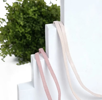 Cordon tressé en polyester/nylon ciré, plat et souple, avec spécifications personnalisées, en coton