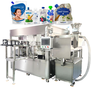 Máquina de Llenado, Sellado y Etiquetado Eléctrica Totalmente Automática de Cuatro Cabezales <span class=keywords><strong>para</strong></span> Envasado de Líquidos/Pastas en Bolsas con Boquilla, Fácil de Operar - Product Image 4