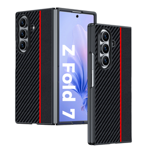 Funda Protectora de Lujo de Fibra de Carbono Anti-Caídas para <span class=keywords><strong>Samsung</strong></span> <span class=keywords><strong>Galaxy</strong></span> Z <span class=keywords><strong>Fold</strong></span> 7, Empaque en Bolsa OPP - Product Image 1