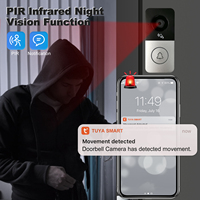 Videoportero Inteligente WiFi Tuya con Pantalla de 7 Pulgadas, Visión Nocturna, Detección de Movimiento, Intercomunicador de Seguridad para el Hogar, Cámara de Videoportero WiFi Inteligente