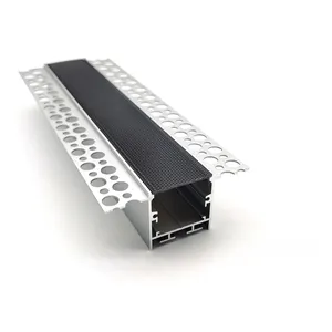 Led Heatsink Aluminum Profile Strip Light Rad T U Slot Extrusion Recessed Mounted Drywall Led Profile Drywall