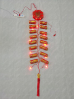 Guirlande lumineuse LED personnalisée avec logo, motif Fu du Nouvel An chinois, décoration suspendue pour le Festival du Printemps, vente en gros