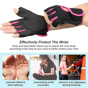 Gants <span class=keywords><strong>de</strong></span> fitness respirants en néoprène à demi-doigts, gants d'entraînement sans doigts en polyester pour la <span class=keywords><strong>musculation</strong></span>, pour hommes et femmes - Product Image 5
