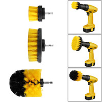 Brosse électrique à poils de baignoire, nettoyeur de coulis de carreaux, perceuse, 1 ensemble de 3 pièces