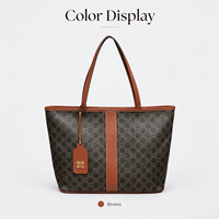 Sac fourre-tout grande capacité pour femme, sac à bandoulière en cuir PU, sacoche de travail pour ordinateur portable 14 pouces, personnalisable avec logo, vente en gros