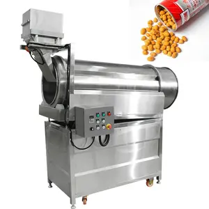 Commercial Snack Drum Popcorn Coating Seasoning Machinery Spice Popcorn Flavor Flavoring Machine