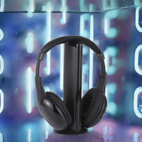 Headset Nirkabel LED Senyap RF998B Original Vendor yang Ditingkatkan, Khusus untuk Pesta Tenang, Surround Ear, DJ, Olahraga, Bass Low Latency