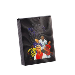 ชุดการ์ดซื้อขายนักฟุตบอลโรนัลโด้เมสซี่การ์ดสะสมเกมฟุตบอลโลกสีทองแบบจำกัด2025 - Product Image 3