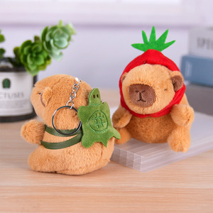Kawaii 15cm Stock Cute Plush Capybara Custom <strong>Bear</strong> Toy with Claw Machine Hamburg Bee Dinosaur Frog Design - Product Image 1