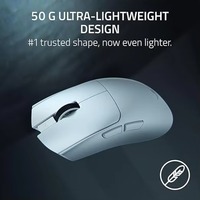Souris de jeu sans fil symétrique pour ordinateur portable Razer Viper V4 Pro, ultra-légère (49 g), taux de polling 8K, capteur optique 50K DPI