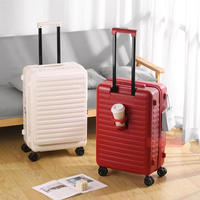 Ensemble de bagages de luxe OEM ODM pour ordinateur portable, valise trolley légère à roulettes avec compartiments pour ordinateur