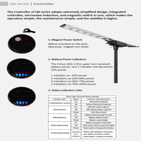 Lampe solaire LED monocristalline tout-en-un 200W, IP66, en alliage d'aluminium, avec télécommande, garantie 3 ans, installation facile
