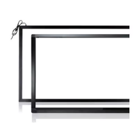 Écran tactile infrarouge de 19 pouces, 27 pouces, 32 pouces, 43 pouces, 65 pouces, 75 pouces, port USB de superposition de cadre d'écran tactile pour moniteur tactile, produit d'usine bon marché