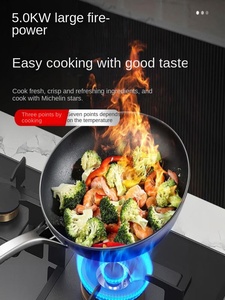 三口天然ガスコンロ 大型パネル省エネ設計 強化ガラス表面 マルチアイ高火力ガスコンロ - Product Image 2