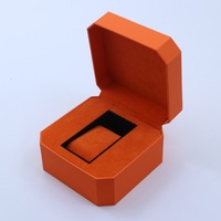 Boîtes à montres de luxe personnalisées de couleur orange, étui d'emballage pour montre homme, boîte de rangement en cuir PU, boîte à montre à rabat magnétique