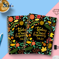Ventes en vrac chaudes bureau scolaire taccuino double bobine métallique A5 carnets de notes planificateur quotidien bloc-notes spirale Journal planificateur cahier