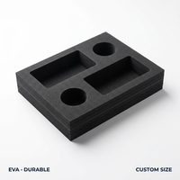 Insert en mousse EPE/EVA écologique sur mesure pour boîte de rangement de cartes de collection, plateau de présentation découpé avec précision, étanche