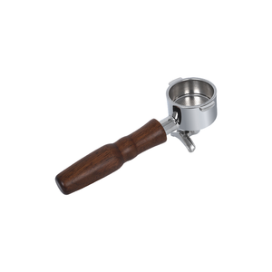 Porte-filtre à expresso 51 mm à double bec, panier filtrant 51 mm, poignée en bois de noyer 16g, double oreille, double bec - Product Image 6