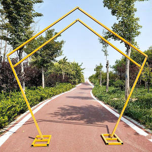 Arc de <span class=keywords><strong>ballon</strong></span> de fond de scène de mariage 2.5M * 2.5M nouveaux accessoires de mariage Festival fête arc hexagonal étagère dorée vente en gros directe - Product Image 5