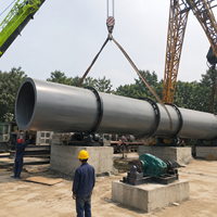 Sécheur rotatif d'engrais écoénergétique, rotation stable du tambour, transfert de chaleur uniforme, capacité de 1 à 50 t/h, acier au carbone/acier inoxydable 304